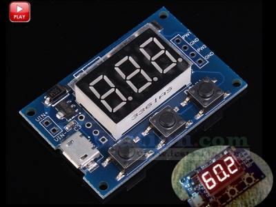 2 Channel PWM Pulse Adjustable Frequency Square Wave Digital Display Signal Generator Module Stepper Motor Controller