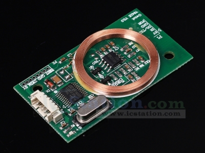 RFID Reader Wireless Module UART 3Pin 125KHz EM4100 8CM DC 5V for IC Card