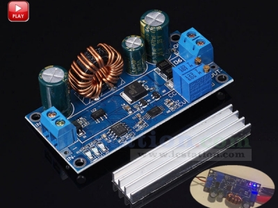 Adjustable Automatic Step Up/ Step Down Power Supply Board, Constant Current Buck Boost Converter Module DC 5-30V to DC 0.5-30V