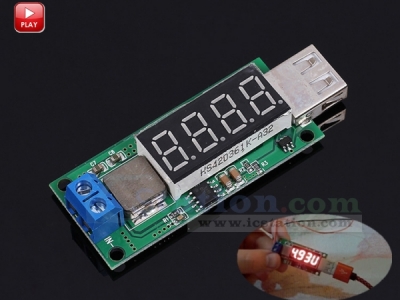 DC-DC Fast Charging Step Up USB Module Boost Converter 3V 3.7V 4.2V to 5V 2A 4 Digits Digital Display Module