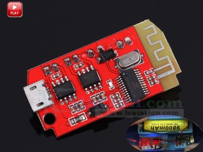 CT14 Mini Stereo Amplifier Module Bluetooth-compatible 5.0 Power Amplifier Board Module 5VF 5W+5W with Micro USB Charging Port