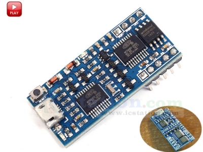 WT588D-U-32M Voice Sound Module Mini USB Interface 32Mbit WAV Sound Speaker Module for 0.5W 8ohm Voice Playback Module