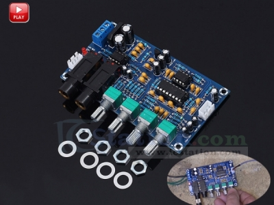 XH-M173 Karaoke Microphone Amplifier Module Stereo PT2399 AC 12V Dual Power Supply Audio Amplifier Module