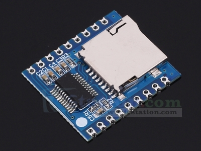 Mini MP3 Player Module Audio Voice Board 8Bit I/O UART Control Support SD Card TF Card