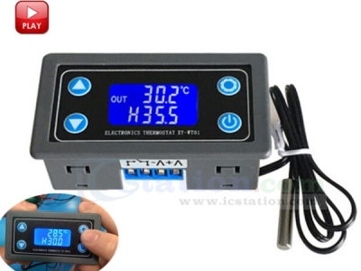 Thermostat Digital Temperature Controller LCD Display NTC 10K B3950 Sensor Relay Module