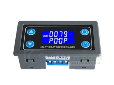 Time Delay Relay Module Digital LCD Display 6-30V Control Timer Switch Trigger Cycle Module for Smart Control