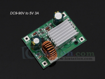 DC Step Down Module Power Supply Non-isolated Buck Converter Board 9V 12V 24V 36V 48V 72V to 5V 3A