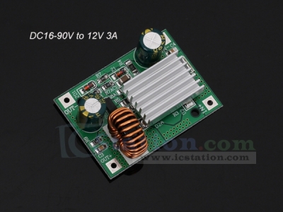 DC Step Down Module Power Supply Buck Converter Board Non-isolated 24V 36V 48V 72V to 12V 3A