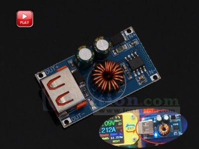 DC-DC USB Step Down Module 9V/12V/24V to 5V Buck Converter QC2.0 QC3.0 Fast Charging Power Supply Module