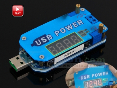 DC-DC 15W Adjustable USB Step Up Down Power Supply Module CVCC Buck Boost Voltage Converter with Shell