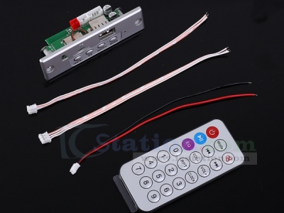 3.7V-5V White MP3 Decoder Board Bluetooth-compatible Call Module FM AUX Input Support TF Card/U-Disk Lossless