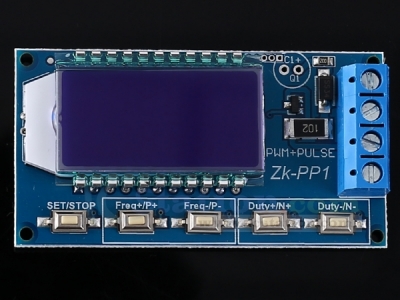 Signal Generator Square Wave Generator 1-Channel 1Hz-150KHz Dual Mode LCD PWM Pulse Frequency Duty Cycle Adjustable Module