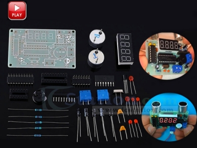 DIY Kit Ultrasonic Range Finder Distance Measuring Transducer Sensor Electronic Kits for Soldering Learning