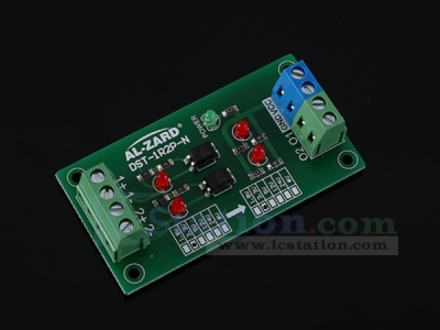 DC 3.3V 2Bit Optocoupler Isolator 3.3V to 3.3V PLC Signal Converter Board  2 Channel Level Voltage Converter NPN Output