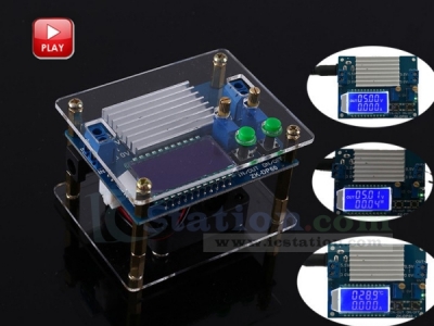 60W High-Power Adjustable Buck-Boost Power Supply Module Step Up Down Converter LCD Display