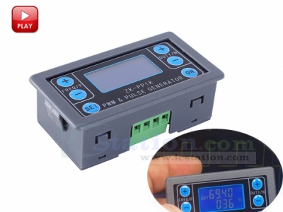 Signal Generator Square Wave Generator 1-Channel 1Hz-150KHz Dual Mode LCD PWM Pulse Frequency Duty Cycle Adjustable Module