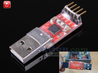 USB 2.0 to TTL UART 5 PIN Serial Converter Module CP2102 STC PRGMR