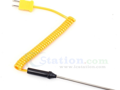 1 Meter Type-K Thermocouple Temperature Sensor -50℃~400℃ Liquid Temperature Probe