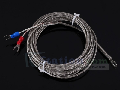 5 Meters PT100 Temperature Sensor Type-K Waterproof 0℃~800℃ Platinum Resister