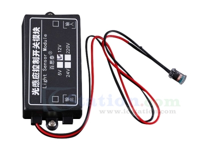 DC 12V Photosensitive Sensor Controller Relay Driver Waterproof Brightness Adjustable Switch