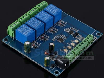 4 Channel Modbus Relay Module 4Bit Modbus-RTU Switch Signal Input Output RS485 TTL Controller