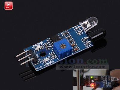 Obstacle Avoidance Infrared Sensor Module Reflection Photoelectric Sensor Board for Tracking Smart Car