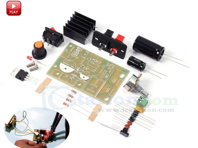 DIY Kit LM317 Adjustable Step Down Module DC 5V-35V to 1.25V-30V AC/DC Power Supply Module