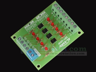 4Bit Optocoupler Isolator 5V to 24V Level Voltage Converter Board PLC Signal