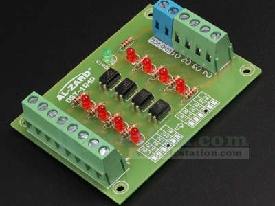 4Bit Optocoupler Isolator 12V to 5V Level Voltage Converter Board PLC Signal [B1098]