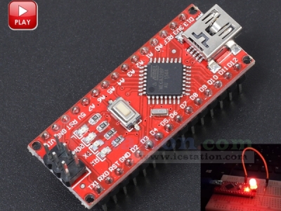 Nano V3.0 R3 ATmega328P Controller Board Module Compatible for Arduino Nano Mini CH340 USB Driver with USB Cable