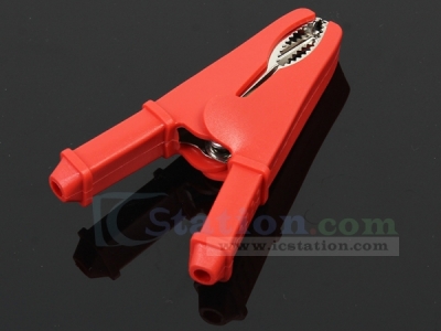 Red Test Clip Max 40A/1000V Pure Copper Alligator Clip with Sheath