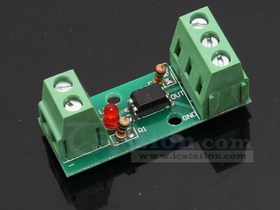 80KHz 1-Channel Optocoupler Isolation Module Input 12V No Din Rail Holder PLC Processors