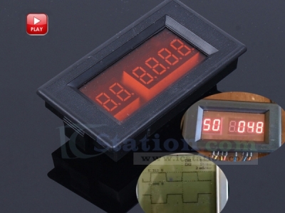 1Hz-1024Hz Signal Source Module Square Wave Digital Display Adjustable Duty Cycle 5V-24V