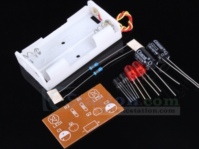 Flash Circuit Multivibrator DIY Welding Kit Electronic Teaching DIY Kit