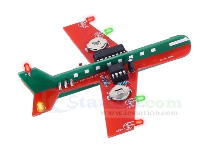 Airplane Flashing LED Light Kit, Soldering Project for STEM Teaching Students Learning, DIY Toy Game Craft Kits for Teens