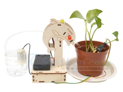 Intelligent Automatic Watering System Science Experiment DIY Humidity Sensor Wood STEM Kit