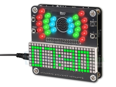 DIY Clock Soldering Project, ICSTATION 4-Digit 24-Hour Clock Soldering Kit with Temperature Date Display, Soldering Practice Kit for Education Learning