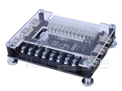 20Pin 24Pin Benchtop Power Board, USB ATX Adapter Board, Computer ATX Power Supply Breakout ATX Transfer to Adapter Board 3.3V 5V +/-12V