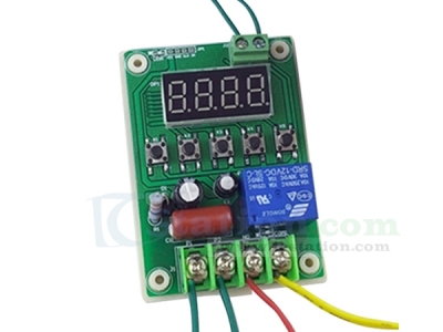 DC 12V Timer Countdown Module, 10A Relay Delay Module Programmable ...