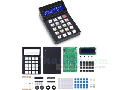 Arithmetic Calculator DIY Kit, LCD1062 Display Color Ring Resistance Calculator, Multi-Functional Calculator Electronic Soldering Kit