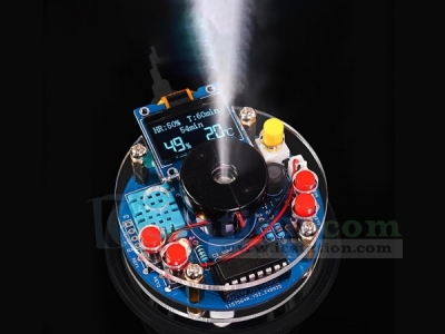 DIY Humidifier Soldering Project Kit, Temperature OLED Display Humidity Control, DIY Electronic Kit for School Home STEM Projects