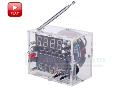 DC 4.5V-5.5V 87.0MHz-108.0MHz Wireless FM Radio Receiver DIY Kit for Soldering Learning Teaching