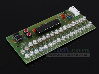 DC 5V 12V Blue LED Voice Sensor Audio Spectrum Display Module Two-channel Input