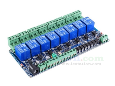 RS485 Modbus-RTU 12V 8Bit Relay Module 8-Channel Switch Controller for Arduino