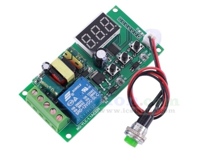 AC 110V 220V Button Control Switch High Level Signal Trigger Countdown Timer Relay Switch Module LED Display