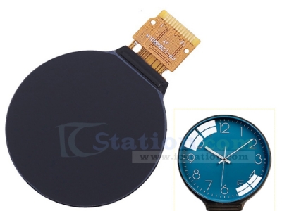 DC 3.3V 1.28inch IPS LCD Display Screen Round RGB 0.7mm 12Pin 240*240 GC9A01 Driver SPI Interface 240x240 Resolution