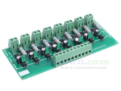 AC 110V 220V 8-Channel Optocoupler Isolation Module PNP High Level Output AC Testing Module Power Monitor