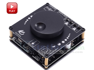 Wireless Bluetooth-compatible Audio Stereo Module APP Controller BLE5.0 20W+20W USB/AUX Digital Amplifier Module