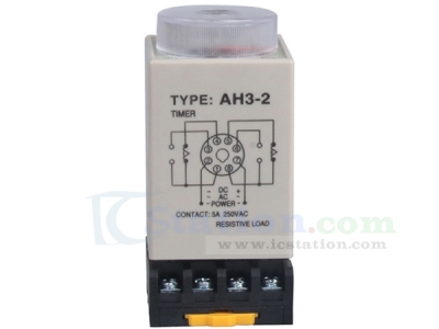 AH3-2 Time Relay DC 12V Adjustable Delay Control Timer 8 Feet 30s