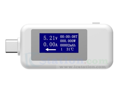 USB Voltage Current Meter DC 4V-30V 5.1A USB Charger Multi-Function Detector Voltmeter Ammeter